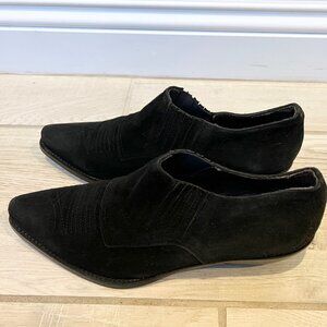 Vintage Guess Georges Marciano Black Suede Ankle Boots  7